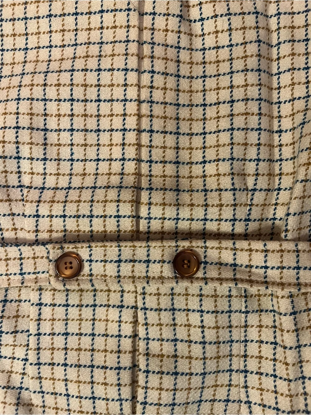 Vintage 50s/60s toddler plaid pea coat